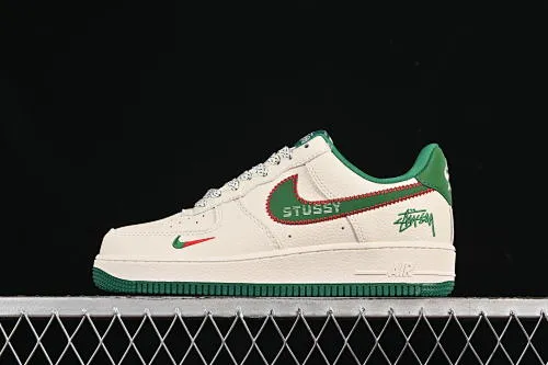 All categories Nk Air Force 1 Air Force series Nk Air Force 1 Low Air Force low-top Nike Air Force 1'07 Low Stusi co-branded knitted beige green Air Force 1 low-top casual sneakers KJ1688-002